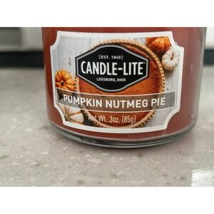 Pumpkin Nutmeg Pie 3oz CANDLE-LITE Candle NEW